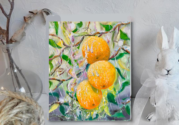 fruit oil painting