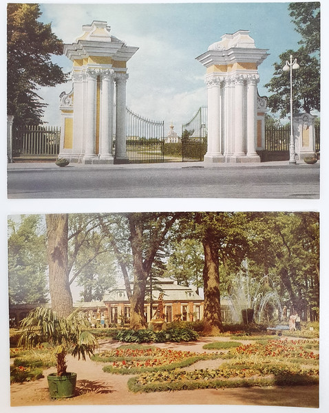 9 PETRODVORETS vintage color photo postcards set views of architectural ensemble USSR 1968.jpg