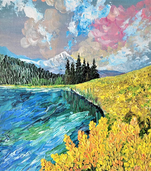 Handwritten-landscape-mountain-lake-by-acrylic-paints-3.jpg