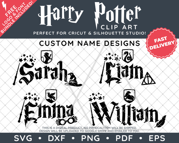 Harry Potter Custom Names by SVG Studio Thumbnail.png
