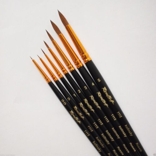 KOLINSKY SABLE Professional Oil Paint Brush Set Short 1115 R