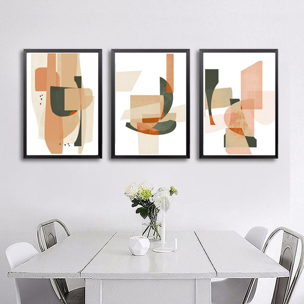 three abstract prints that can be downloaded
