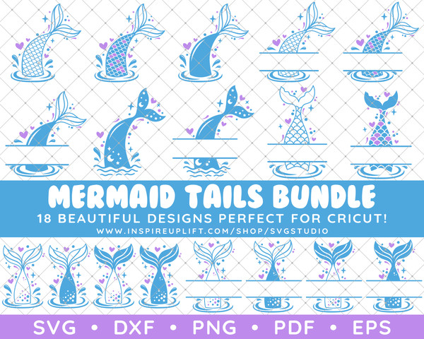 Mermaid Tails Blue and Purple Thumbnail by Amy Artful.png