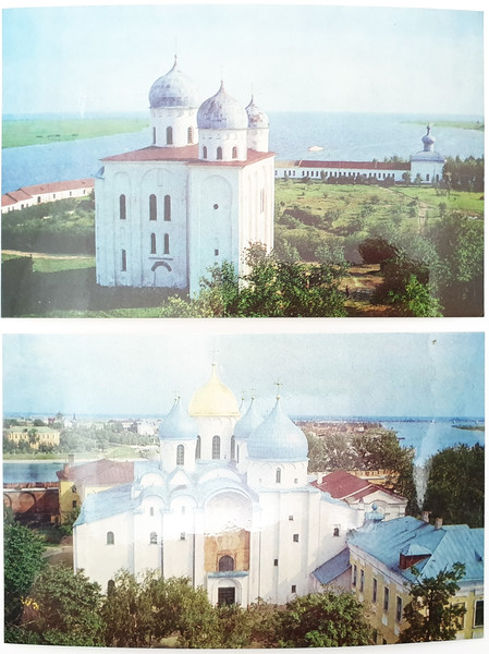 3 NOVGOROD USSR vintage color photo postcards set views of town 1980.jpg