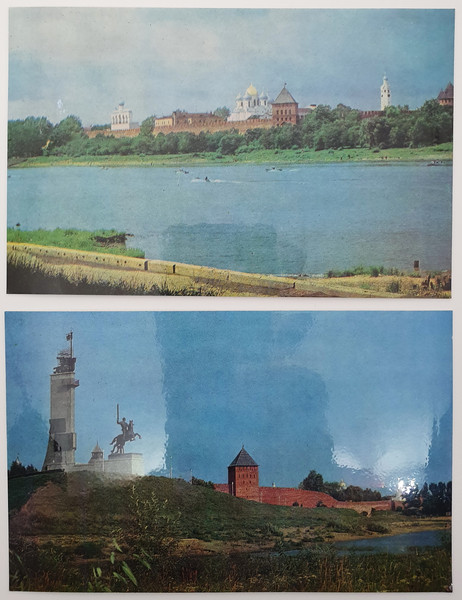 5 NOVGOROD USSR vintage color photo postcards set views of town 1980.jpg
