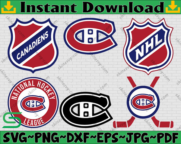 Bundle 6 Files Montreal Canadiens Hockey Team Svg, Montreal - Inspire Uplift