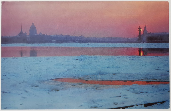 12 Leningrad in winter vintage color photo postcards set views of town USSR 1974.jpg