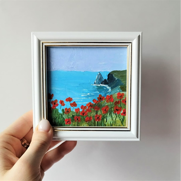 Handwritten-field-of-poppies-overlooking-the-ocean-and-the rock-by-acrylic-paints-4.jpg