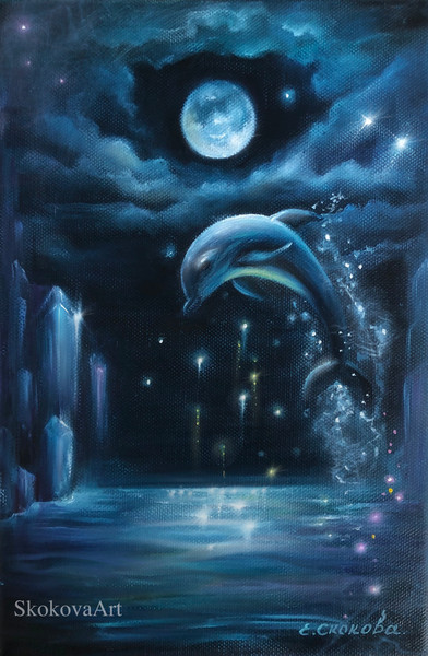дельфин рейки dolphin moon reiki