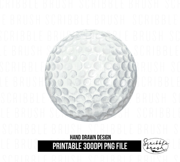 Golf Ball sublimation PNG Design.jpg