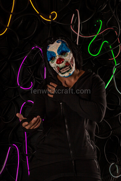 horror clown mask  creepy carnival