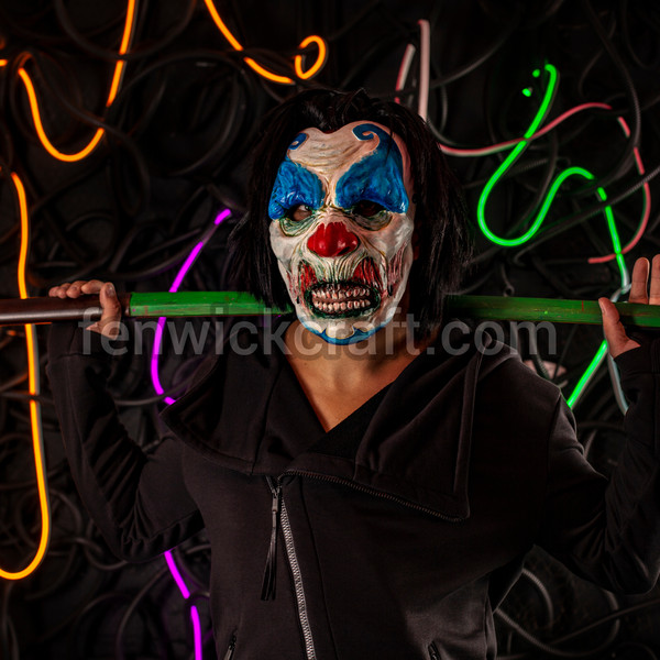 horror clown mask  creepy carnival