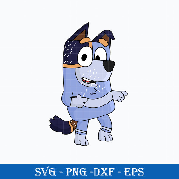 Uncle Stripe SVG, Uncle Stripe Bluey SVG, Bluey SVG, Cartoon SVG PNG DXF  EPS Digital File.