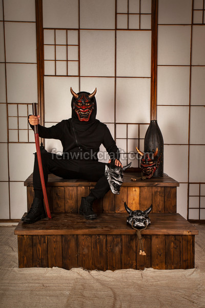 the red mask of the japanese demon