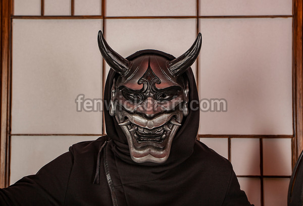 the black mask of the japanese demon