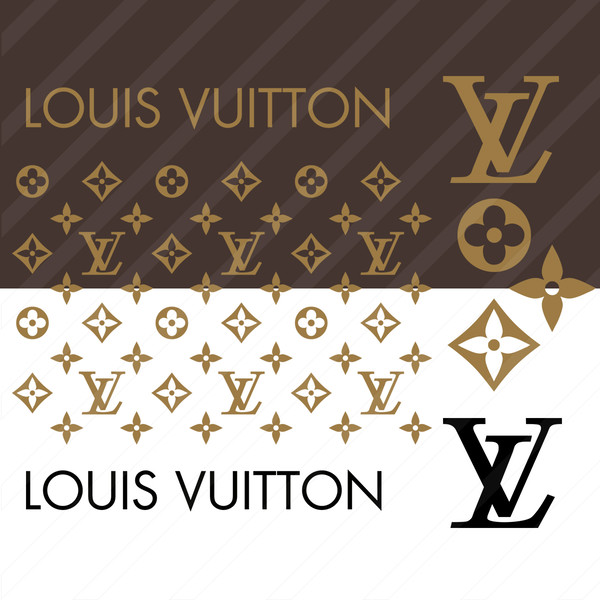 Louis Vuitton Lv For Pattern SVG