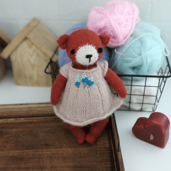Fox toy knitting pattern Crochet fox pattern