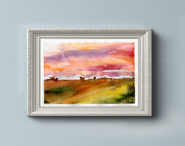 Pink Sunset Landscape Painting.jpg