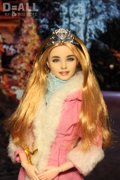 Winter photo of Barbie