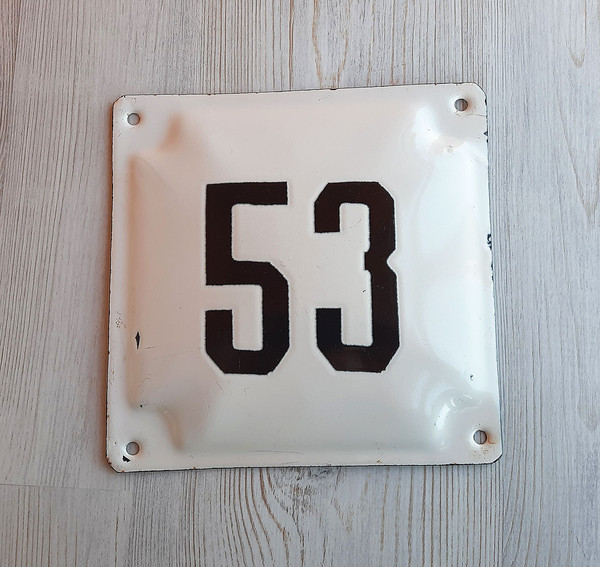 53 street number plaque