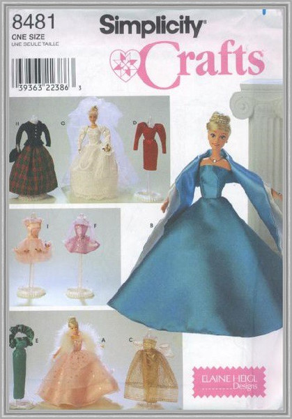 Digital - Vintage Simplicity 8481 Barbie Sewing Pattern - Wa