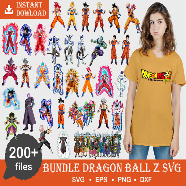 Dragon Ball Z Clipart Bundle