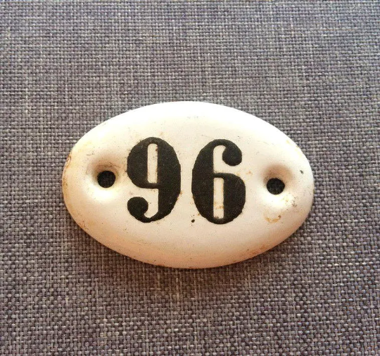 96 apartment door number sign