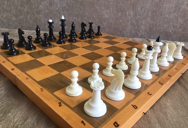 soviet chess set vintage