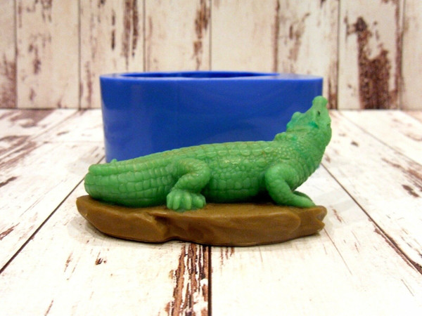 Crocodile soap and silicone mold