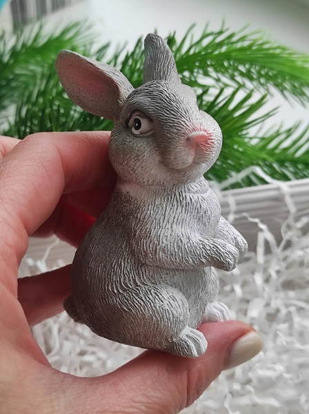 Cute hare figurine