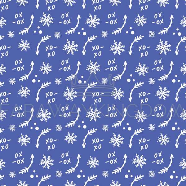 CHRISTMAS PATTERN WITH SNOWFLAKE AND ARROW WHITE ON BLUE [site]-01.jpg
