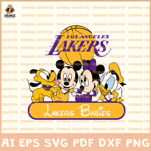 Lakers Svg, Mickey Mouse Svg, Basketball Mickey Svg