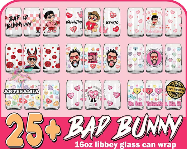 Valentine Bad Bunny Glass Can 5.99.jpg