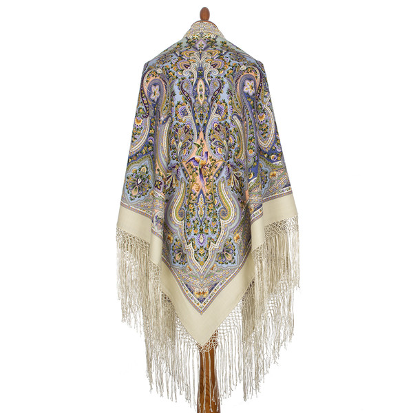 elite original pavlovo posad women shawl wrap size 148x148 cm