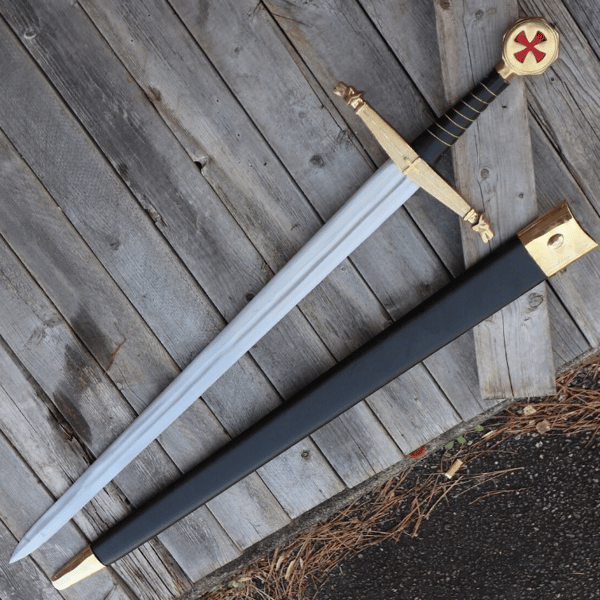 Prestigious Templar Knights Battle Ready Long Sword - Hand Forged High 1095 Steel Historical Replica Functional Collectible Knight Swo.jpg