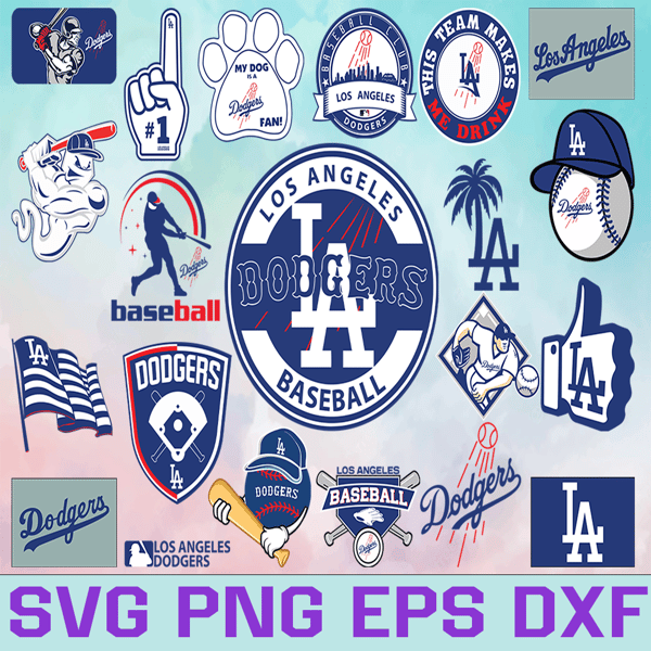 MLB Los Angeles Dodgers SVG, SVG Files For Silhouette, Los Angeles Dodgers  Files For Cricut, Los Angeles Dodgers SVG, DXF, EPS, PNG Instant Download.  Los Angeles Dodgers SVG, SVG Files For Silhouette