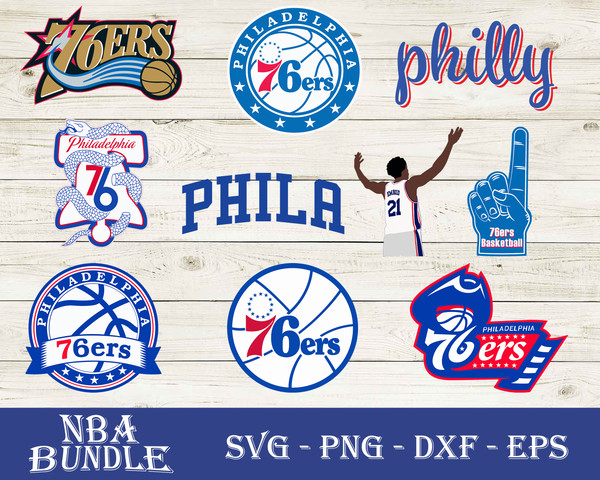Bundle 33 Files Philadelphia 76ers Basketball Team svg,Phila