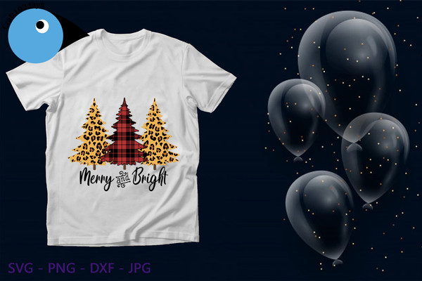 Merry And Bright Christmas Tree svg.png