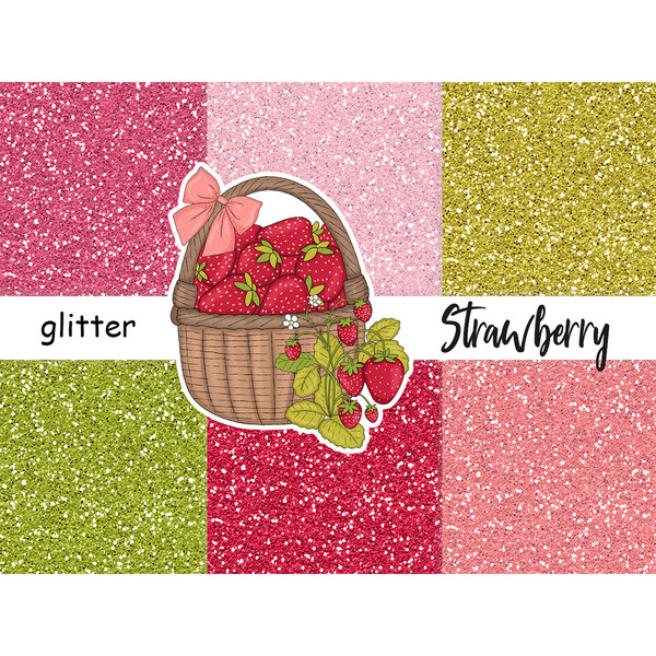 Bright summer sparkle digital glitters for crafting, planner stickers and invitations. Pastel textures of red, pink and green colors for crafting.