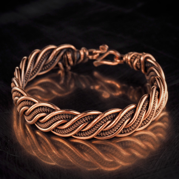 copper wire wrapped bracelet handmade jewelry  (4).jpeg