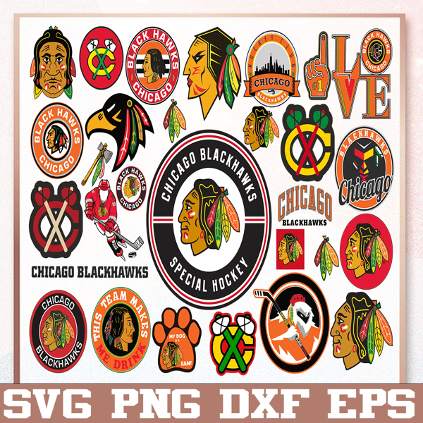 Chicago Blackhawks Bundle Svg, Blackhawks Svg, NHL svg, NHL svg, hockey,  Cut File