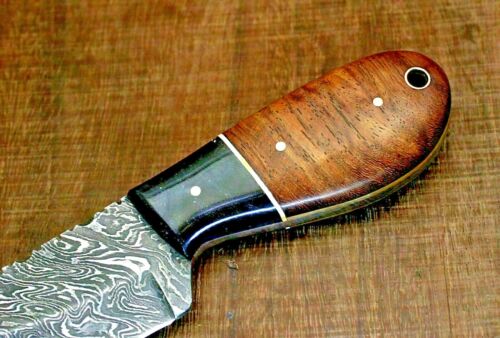 Custom Handmade Damascus Steel Skinner Knife, Hunting Skinner, Fix Blade Knife  3.jpg
