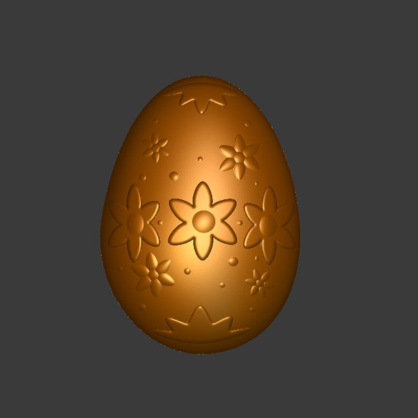 Egg STL file for vacuum forming and 3D printing