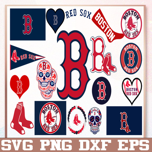 Bundle 20 Files Boston Red Sox Baseball Team svg, Boston Red