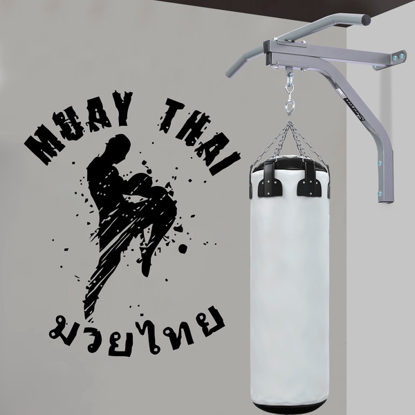 Thai Boxing Muay Thai The Martial Art Of Thailand Gym Sticker Wall Sticker