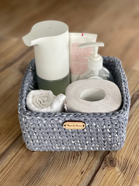 Medium towel toilet paper cosmetic basket holder box, Bathro - Inspire  Uplift