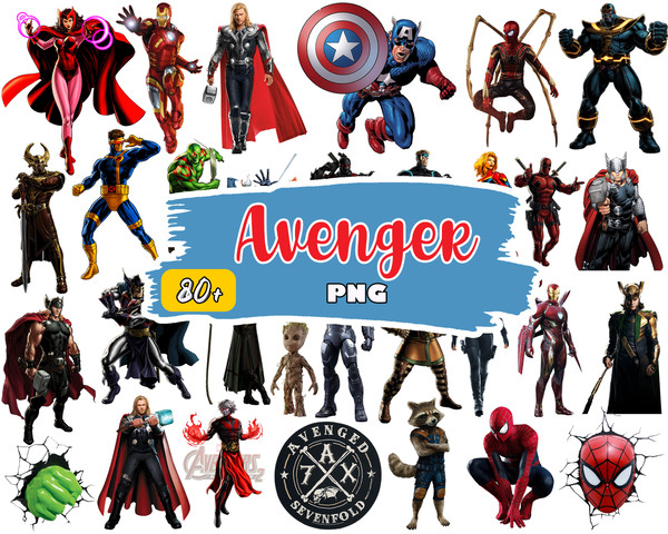 Avengers Clipart Png, Super Heroes Avengers Png, Avengers Png, Marvel Avengers, Spiderman, Hulk, Instant Download.jpg