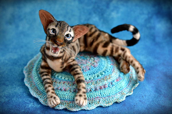 Bengal cat art doll animal 3.JPG