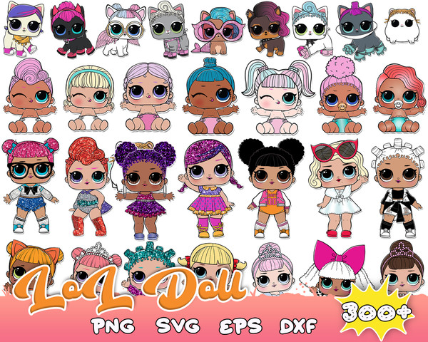 Mega Baby dolls Bundle svg,  files Baby dolls svg eps png.jpg