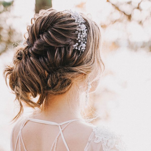 Bridal wreath,Wedding tiara, Pearl branch, Pearl vine - Inspire Uplift
